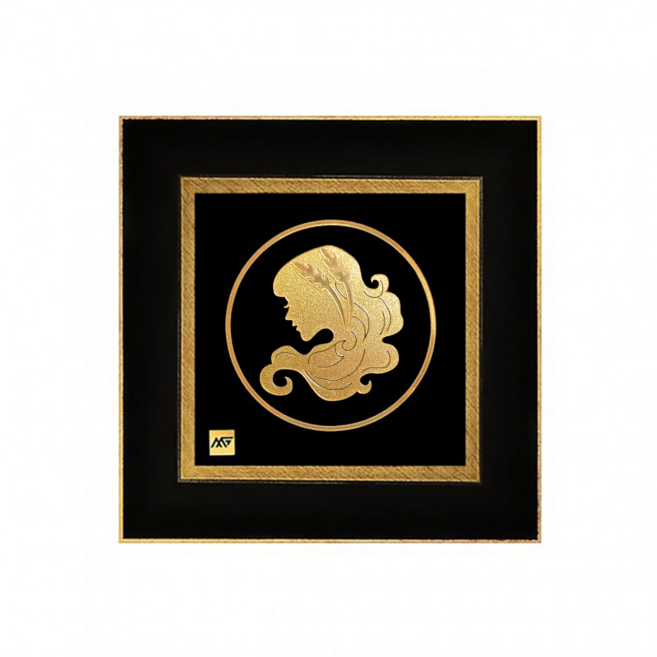 Gold Plated August Virgo Birthday Wall Art Trendy box gold-plated-august-virgo-birthday-wall-art-trendy-box